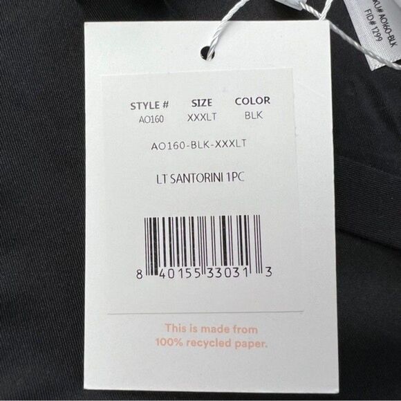 NWT Andie Swim The Santorini One Piece Black Swimsuit Size L - Picture 8 of 13